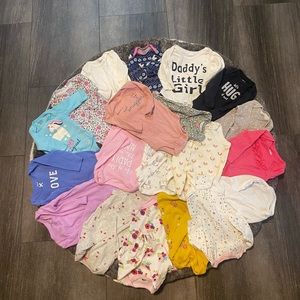 🧸 Baby girl onesies bodysuits long sleeve 0-3 months, 20 pack 🧸